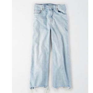 American Eagle Cropped Wide Leg Jean